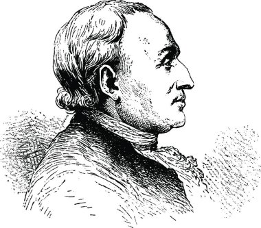 Diderot, vintage vektör illüstrasyonu