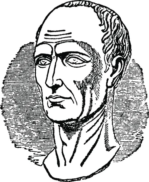 Julius Caesar Vintage Illustration — Archivo Imágenes Vectoriales