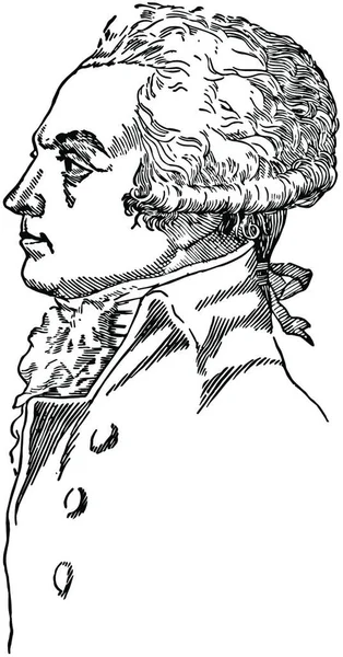 Robespierre Ilustração Vetorial Vintage — Vetor de Stock
