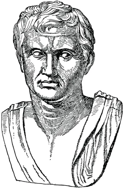 Pompei Ilustrație Vectorială Simplă Gravată — Vector de stoc