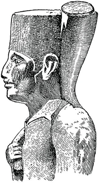 Khufu Illustration Vectorielle Simple Gravée — Image vectorielle