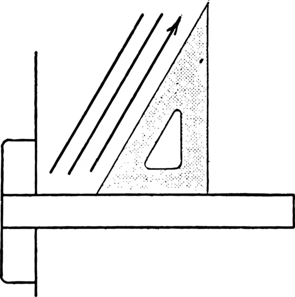三角形60度 同じ長さと各インテリアの設定 — ストックベクタ