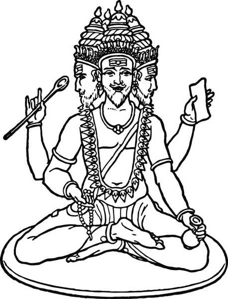 Illustration Vectorielle Vintage Brahma — Image vectorielle