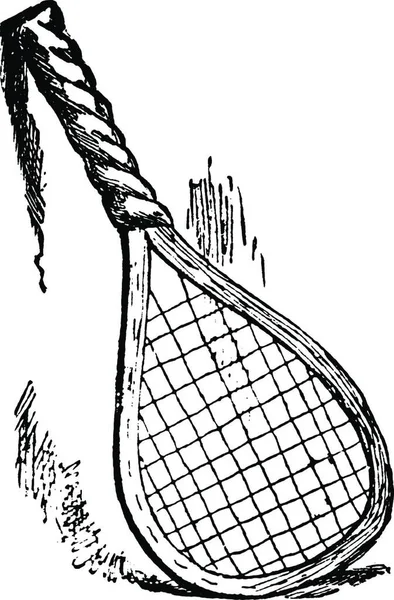 Racket Vintage Vektorová Ilustrace — Stockový vektor