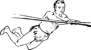 Exercise vintage vector illustration