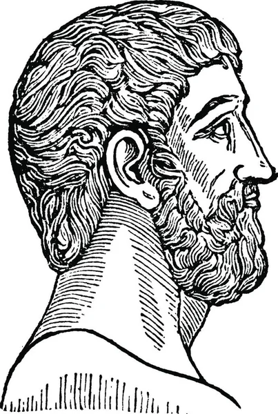 Платон Чорно Білий Вінтаж Векторні Ілюстрації — стоковий вектор