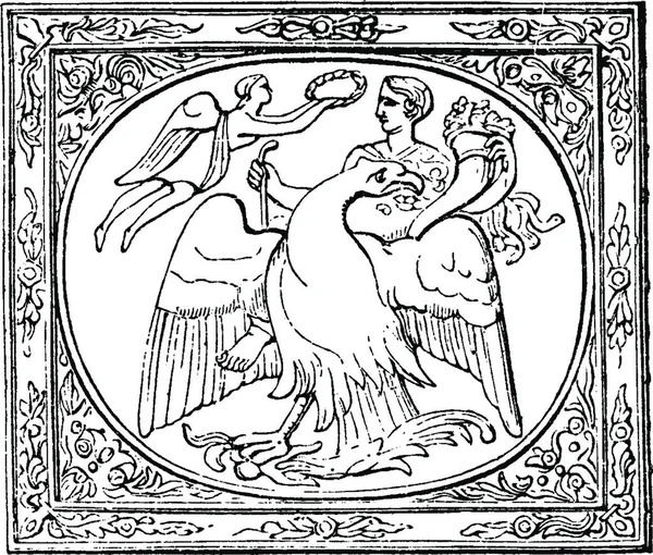Apoteose Germanicus Ilustração Vintage Ilustração Vetorial — Vetor de Stock