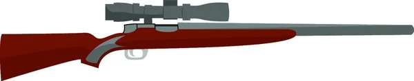 Fusil Sniper Illustration Vecteur Sur Fond Blanc — Image vectorielle