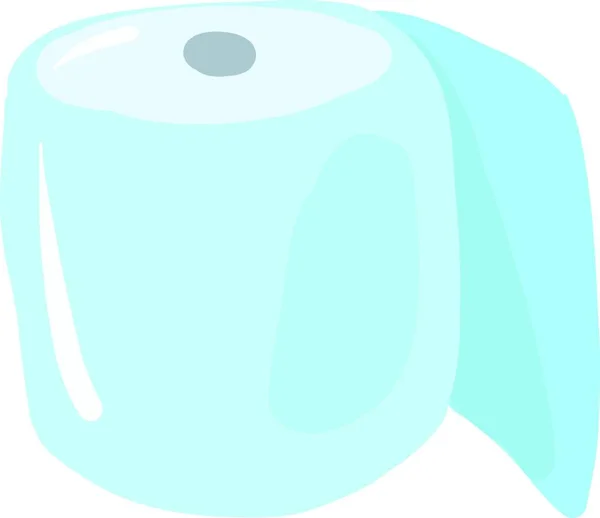 Papier Toilette Plat Icône Vectorielle Simple — Image vectorielle