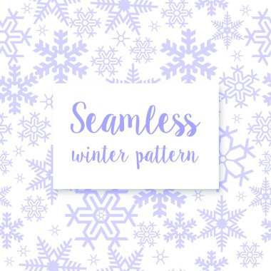 Kusursuz tekrarlayan kış, vektör illüstrasyonu basit tasarım