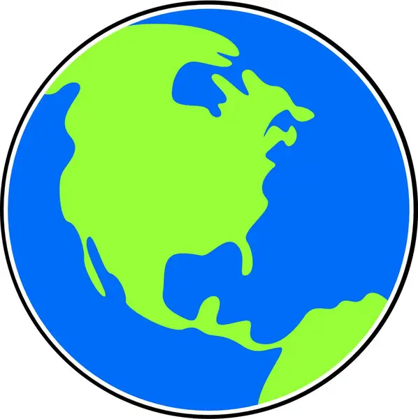 Illustration Des Planeten Erde — Stockvektor