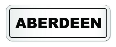 Aberdeen Şehri İsim Tablosu İllüstrasyonu