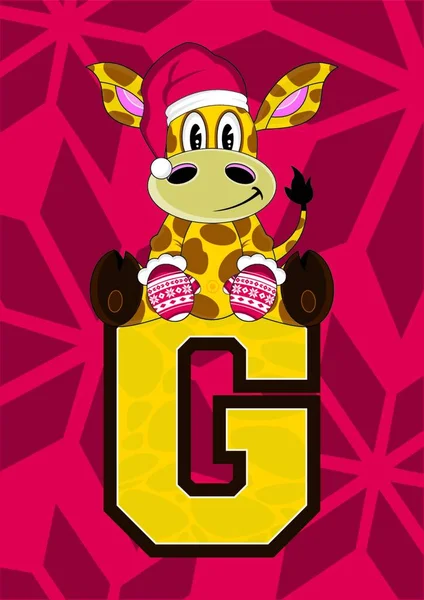 G是长颈鹿矢量图解 — 图库矢量图片