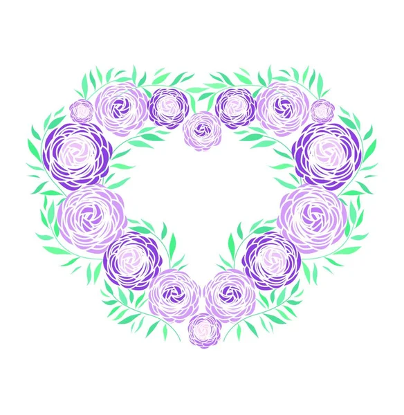 Fleur Vectorielle Ranunculus Illustration Vectorielle Design Simple — Image vectorielle