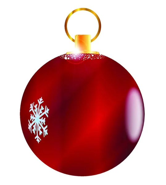 Christmas Decoration Ball Ilustracja Koncepcja Nowego Roku — Wektor stockowy