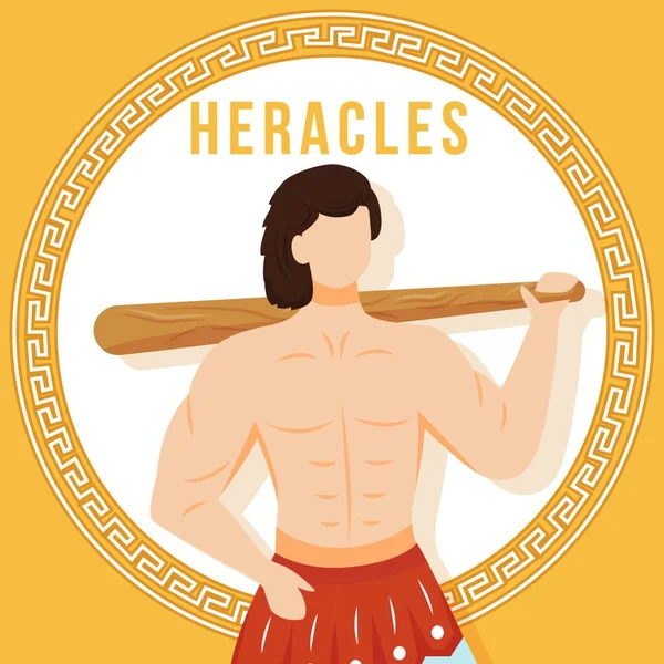 Heracles Orange Social Media Post Mockup — Archivo Imágenes Vectoriales