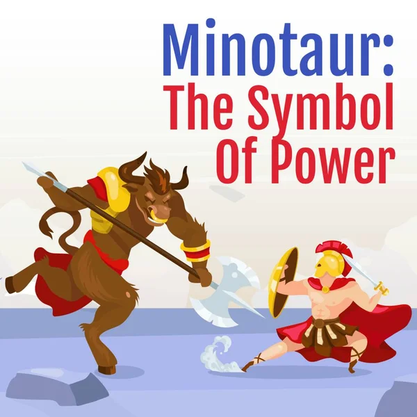 Symbol Power Social Media Post Mockup — Stockový vektor