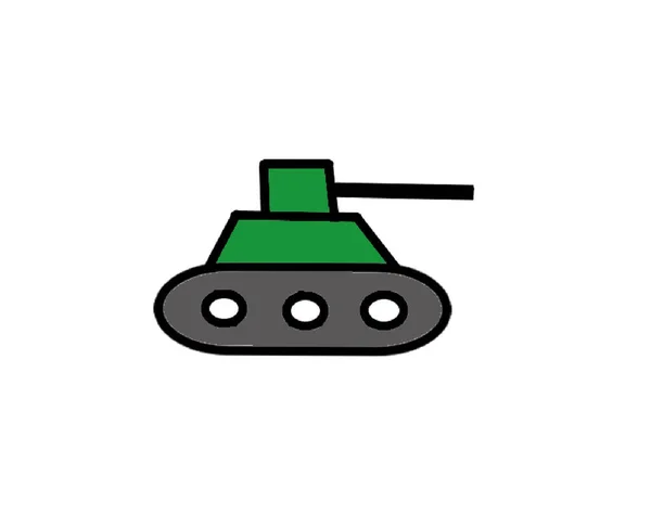 Tank Vector Illustration Simple Design — Stock Vector