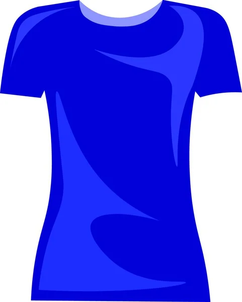 Camisa Azul Ilustración Vector Sobre Fondo Blanco — Vector de stock