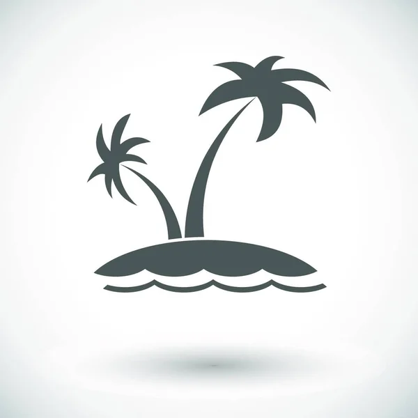 Palm Tree Icon Vector Illustration Simple Design — Stockvektor
