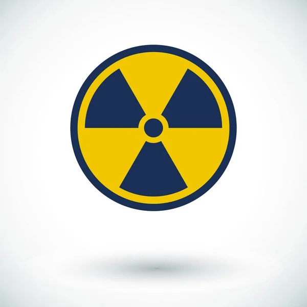 Radioactivity Icon Vector Illustration Simple Design — Stock Vector