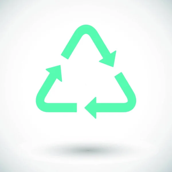 Ícone Sinal Reciclagem Ilustração Proteção Ambiental — Vetor de Stock
