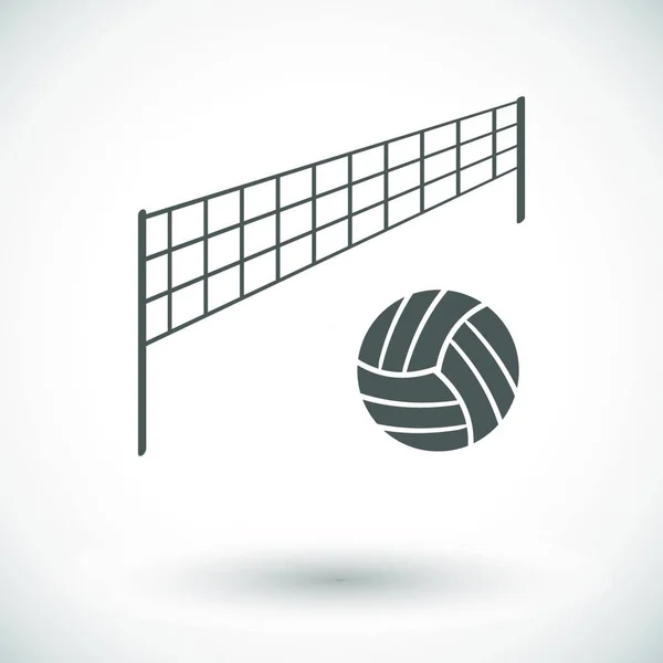 Ballon Volley Ball Illustration Vectorielle Design Simple — Image vectorielle