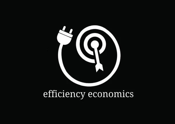 效率经济学 矢量图解简单设计 — 图库矢量图片