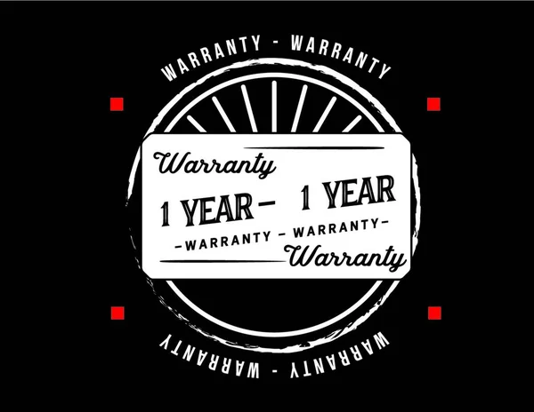 Year Warranty Illustration — Stock vektor