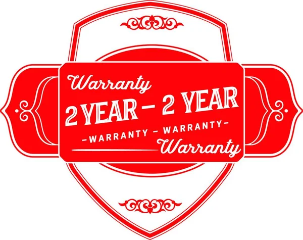 Years Warranty Illustration — Stock Vector