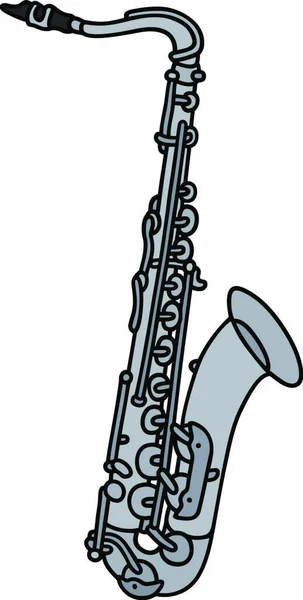 Saxofoon Icoon Muzikale Instrumentillustratie — Stockvector