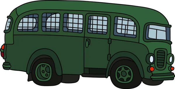 Stary Autobus Więzienny Ilustracja Wektora — Wektor stockowy