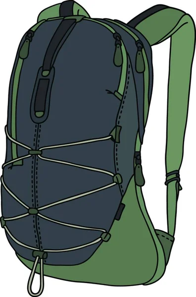 緑とグレーのバッグ — ストックベクタ