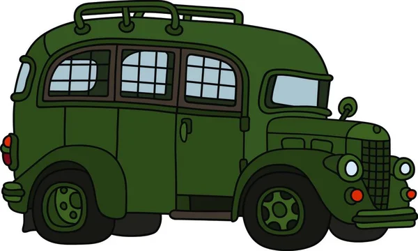 Zabytkowy Autobus Więzienny Ilustracja Wektora — Wektor stockowy