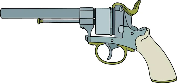 Classic American Handgun Vector Illustration Simple Design — Stock Vector