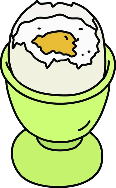 Half Boiled Egg — Archivo Imágenes Vectoriales
