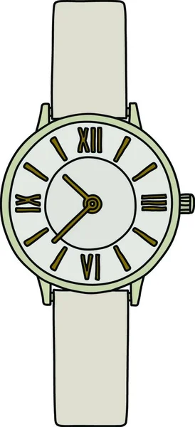 Illustration White Watches — Vetor de Stock