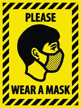 Lütfen bir maske takın.
