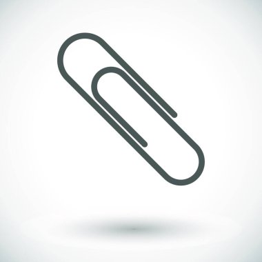 Klip simgesi vektör illüstrasyonunu göster