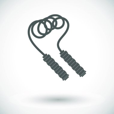 İp simgesi vektör illüstrasyonu atlanıyor