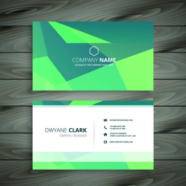 Modern kartvizit, vektör illüstrasyonu basit tasarım