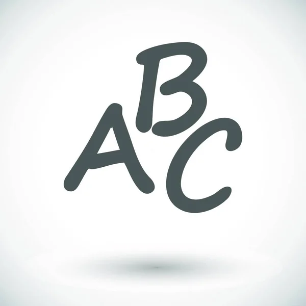 Alphabet Icon Vector Illustration Simple Design — Stock Vector