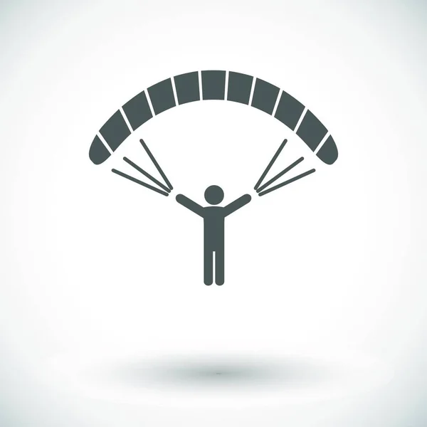 Parachute Web Icon Vector Illustration — Stock Vector