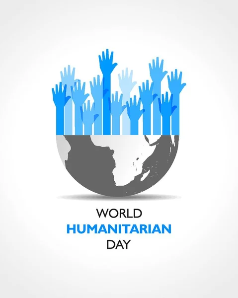World Humanitarian Day Observed 19Th August — Stock Vector