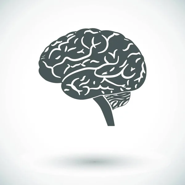 Beyin Ikonu Vektör Illüstrasyonu — Stok Vektör