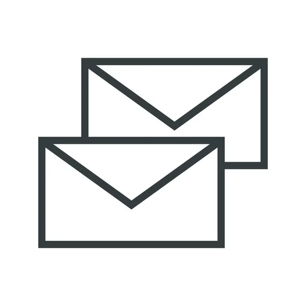 Mail Line Icon Illustrazione Vettoriale — Vettoriale Stock