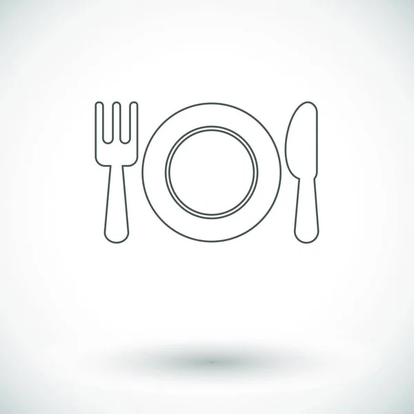 レストランのアイコンベクトルイラスト — ストックベクタ