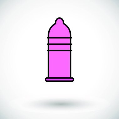 Prezervatif simge vektör çizim