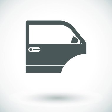 araba kapısı ikon vektör illüstrasyonu