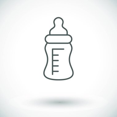 Besleme şişe simge vektör çizim